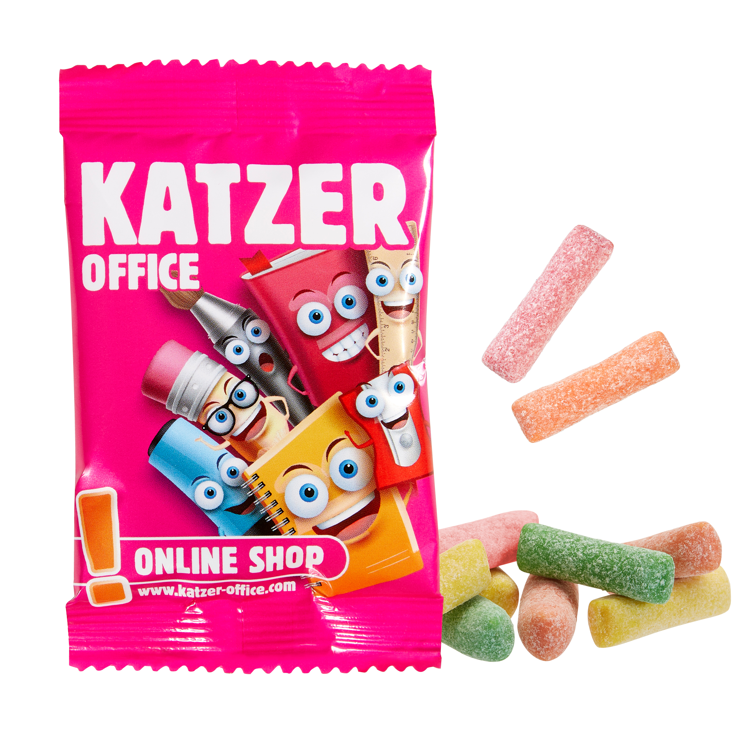 Mini HITSCHIES Kaubonbons Sauer Mix im konventionellen Tütchen