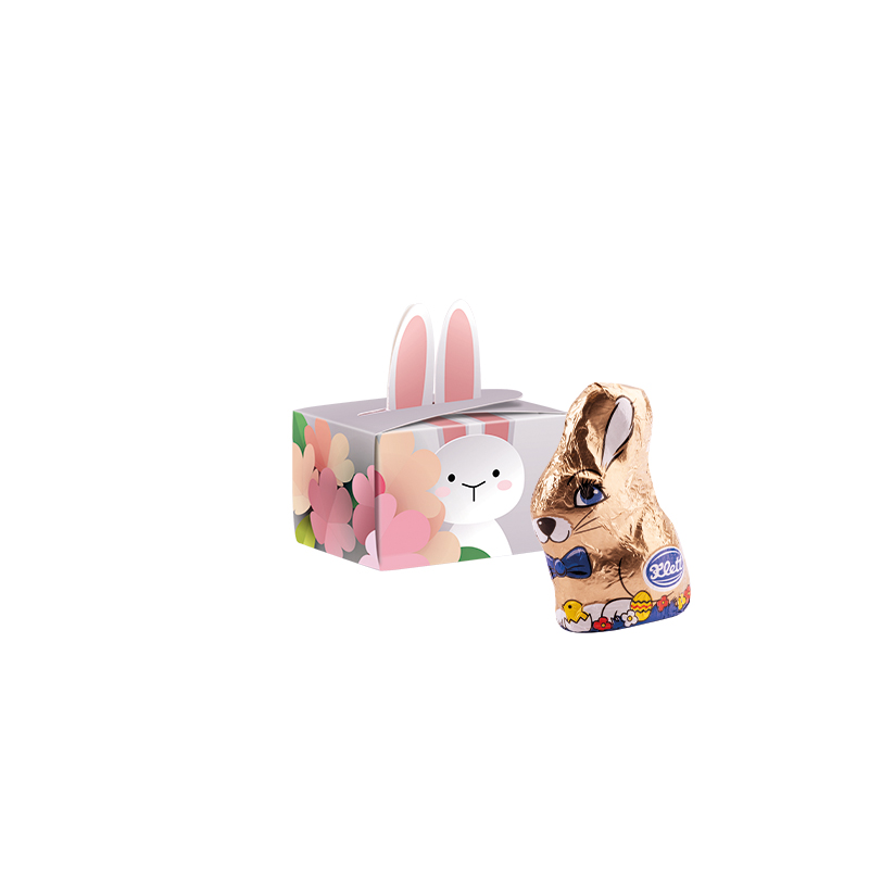 Geschenkbox Mini Hasenohren, Klett Osterhase