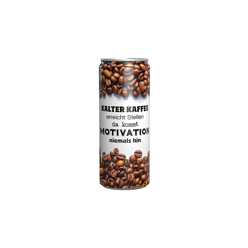 Getränkedose 250ml Eiskaffee, Sleeve-Folie transparent