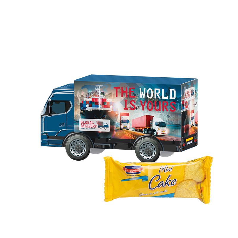 3D-Präsent LKW, KuchenMeister Rührkuchen